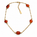 Brasa - Orange Natural Jasper Choker