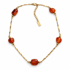 Brasa - Orange Natural Jasper Choker